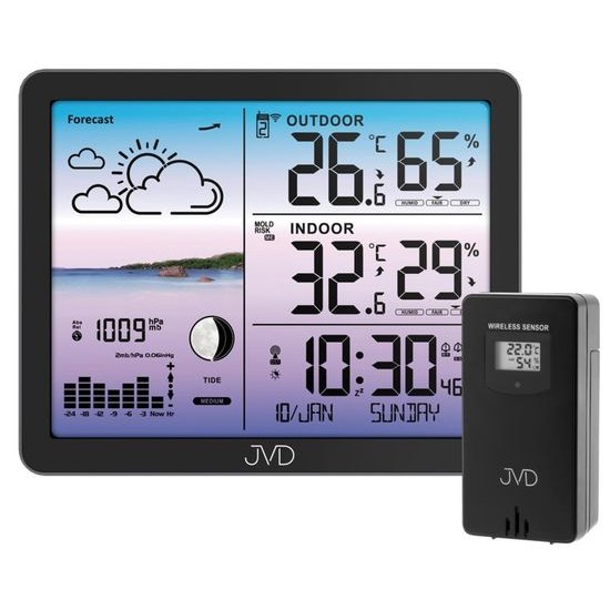 Rádiem řízená meteorologická stanice JVD RB3566.1