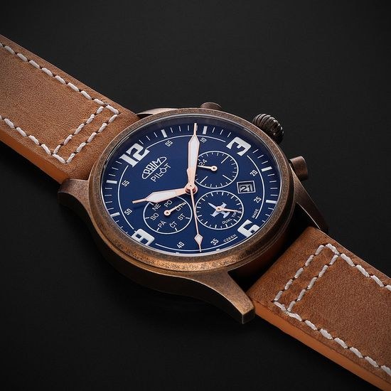 Hodinky PRIM Pilot JP75 W01P.13247.E – edice 2025