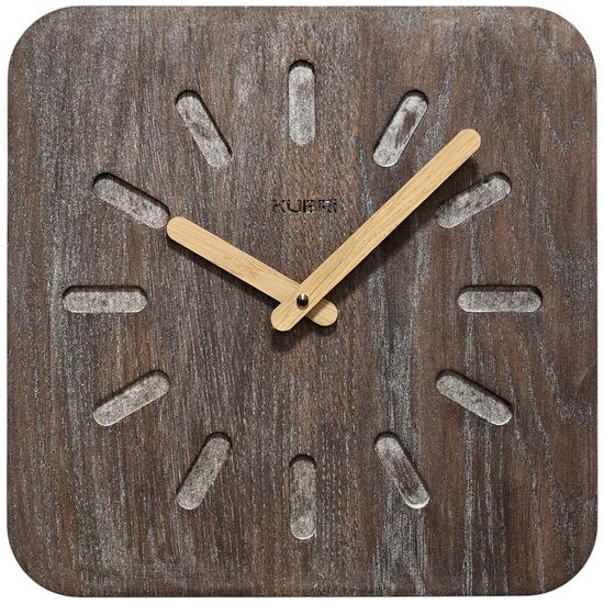 KUBRi 0157 - exkluzivní design hodin z dubového dřeva v rozměrech od 20cm do 40cm