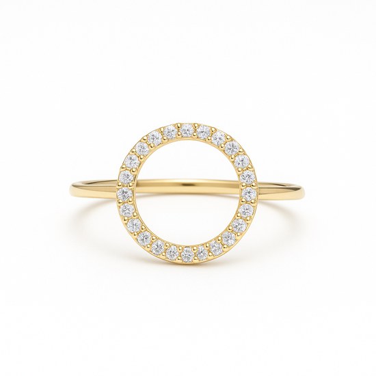 Zlatý prsten se zirkonem