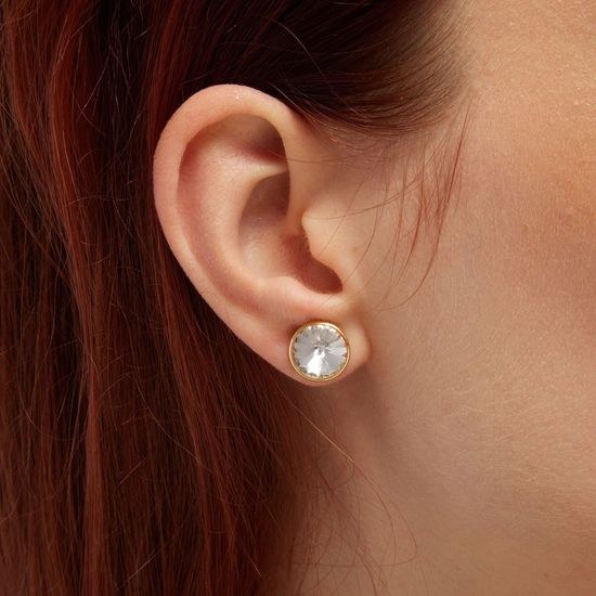 Stříbrné zlacené náušnice Victoria Cruz A2520-07DT