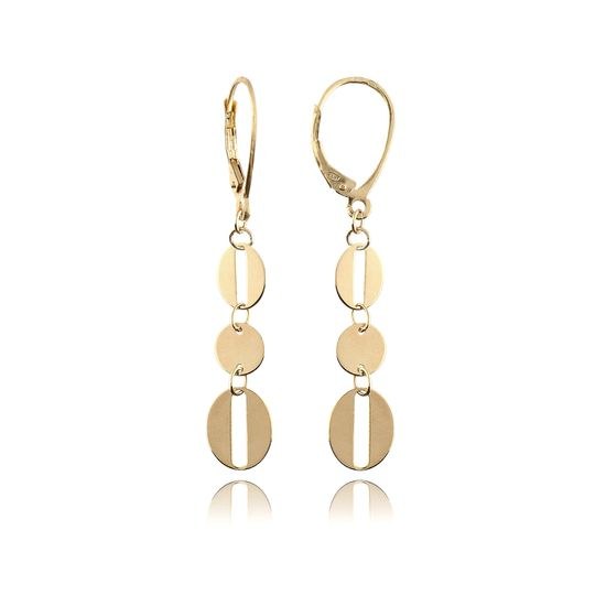 MOISS náušnice ze žlutého zlata