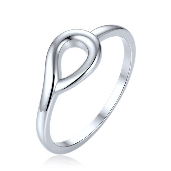 MINET Elegantní zvlněný stříbrný 925/1000 prsten JMAS0359SR