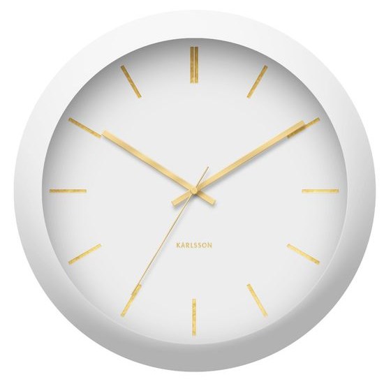 Designové nástěnné hodiny Karlsson KA5840WH 40cm