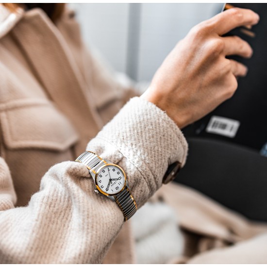 Dámské pružné hodinky LAVVU LWL5014 STOCKHOLM Small Bicolor