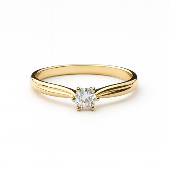 Zlatý prsten se zirkonem