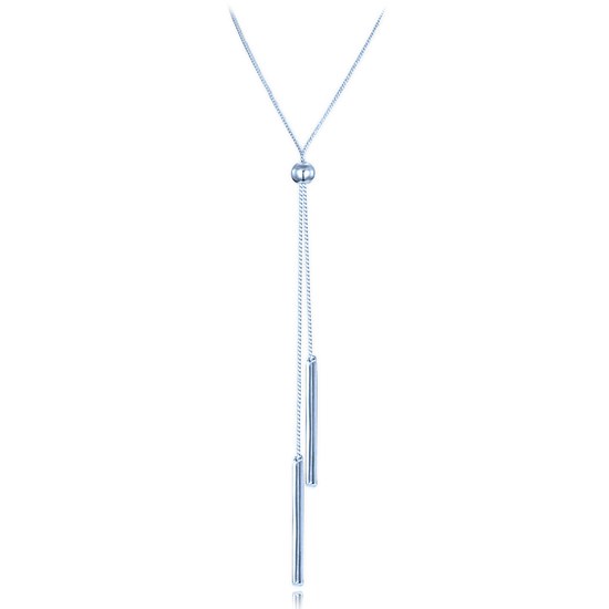 MINET Stříbrný náhrdelník se stahovacím zapínáním