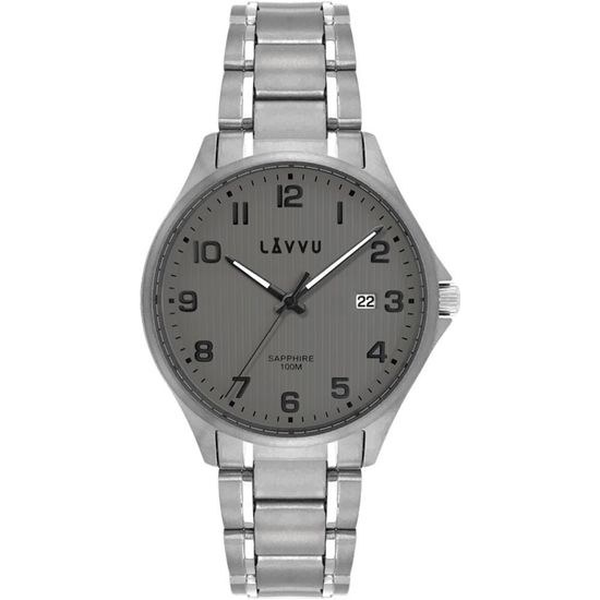 Titanové hodinky se safírovým sklem LAVVU LWM0152 TITANIUM LILLEHAMMER Gray