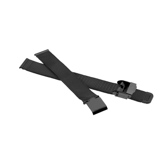 Řemínek 20 mm ocelvý milánský černý KT MILAN B/20