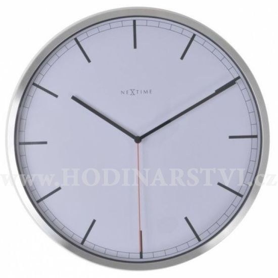 Hodiny NEXTIME 3071wi Company White Stripe 35cm