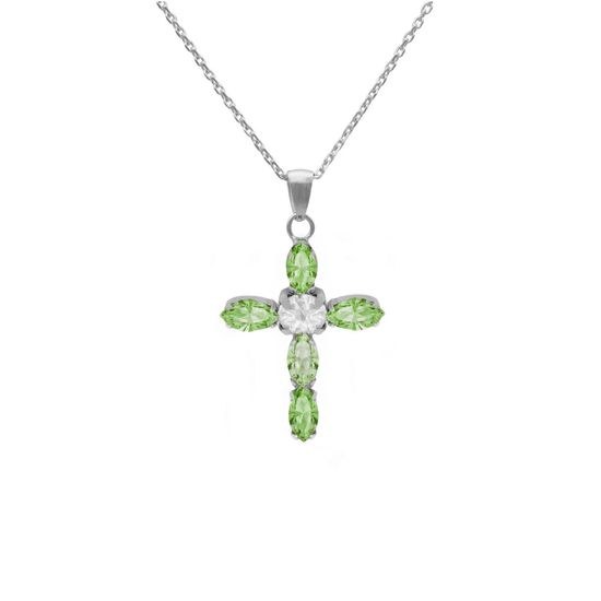 Stříbrný řetízek s přívěskem Victoria Cruz A3726-14HG