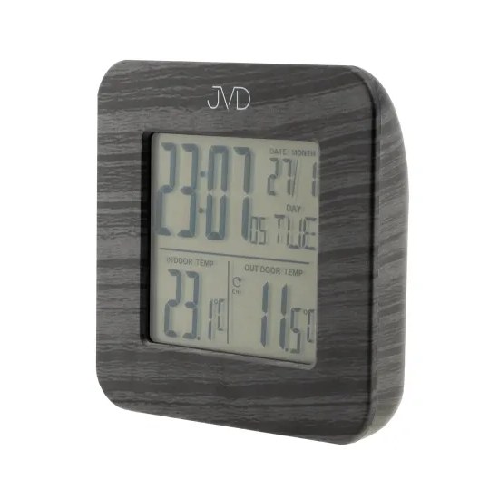 Budík s vnitřní a venkovní teplotou JVD SB2002.2
