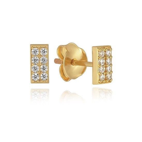 MOISS náušnice ze žlutého zlata