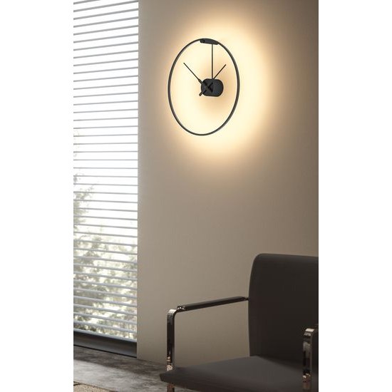 Nomon Ombra mini 55 cm - Designové nástěnné hodiny s LED podsvětlením v rámu