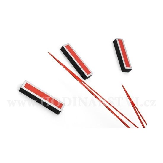 Designové nalepovací hodiny Future Time FT9600RD Modular red 60cm