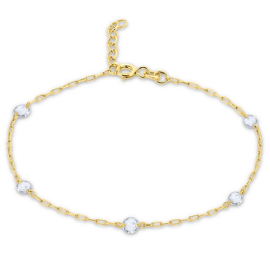 MINET Elegantní zlatý náramek kulička Au 585/1000 0,80g