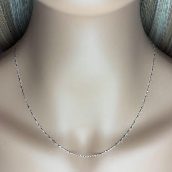 Zlatý 585/1000 řetízek z bílého zlata anker 1394