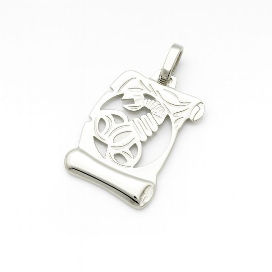 Stříbrný přívěs zvěrokruh Štír pergamen