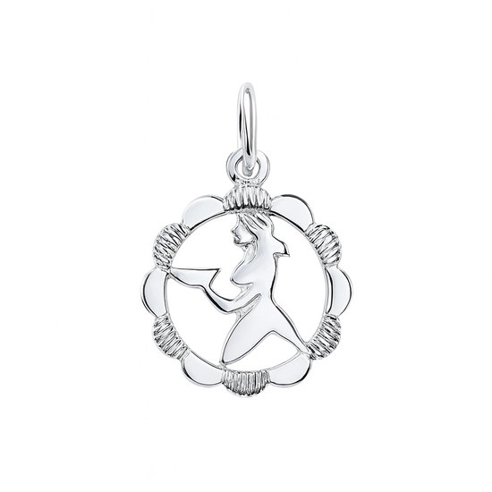 Stříbrný přívěs zvěrokruh Panna - kytička