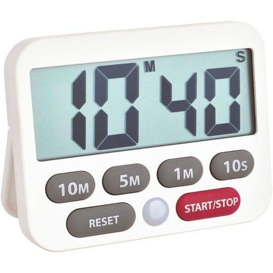 Digitální časovač a stopky TFA 38.2038.02 - bílá