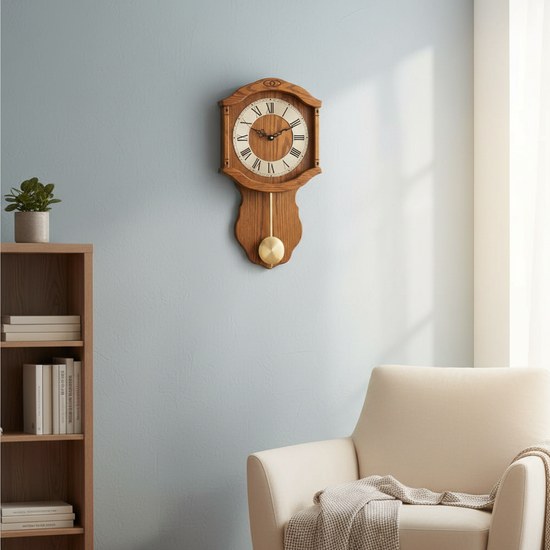 Adler 20311-oak - dřevěné kyvadlové hodiny