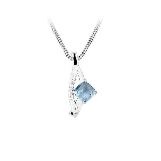 MOISS stříbrný přívěsek TOPAZ