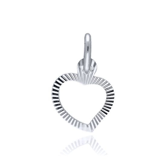 MOISS přívěsek z bílého zlata SRDCE