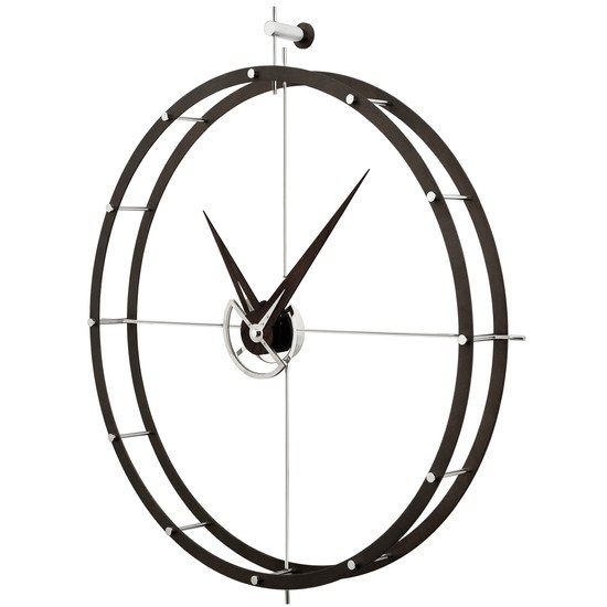 Nomon Doble ON 80cm - exkluzivní hodiny z kovu a dřeva