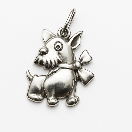 Stříbrný přívěs Pes VA-1055