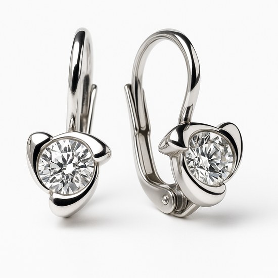 Stříbrné náušnice se zirkonem