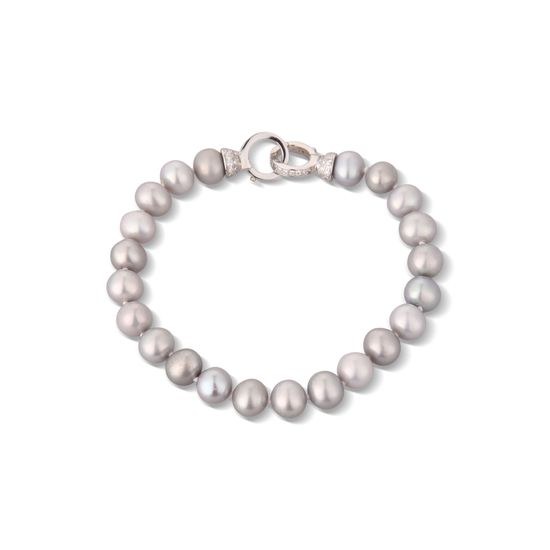 Náramek JVD stříbrný