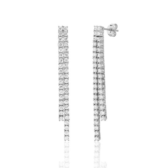 Náušnice JVD SVLE3360XJ6BI00 stříbrné