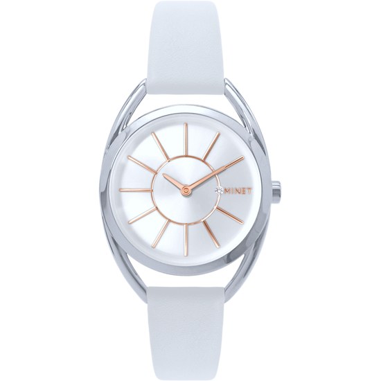 MINET Stříbrné dámské hodinky ICON SILVER MWL5237