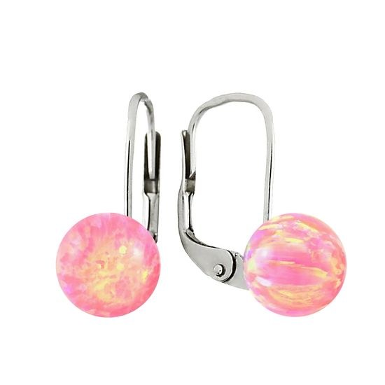 MOISS stříbrné náušnice OPÁL