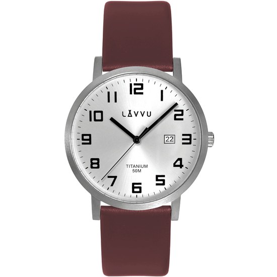 LAVVU LWM0210 Extrémně lehké titanové hodinky TITANIUM LYNGDAL Silver