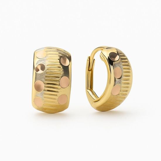 Zlaté 585/1000 náušnice klapkové