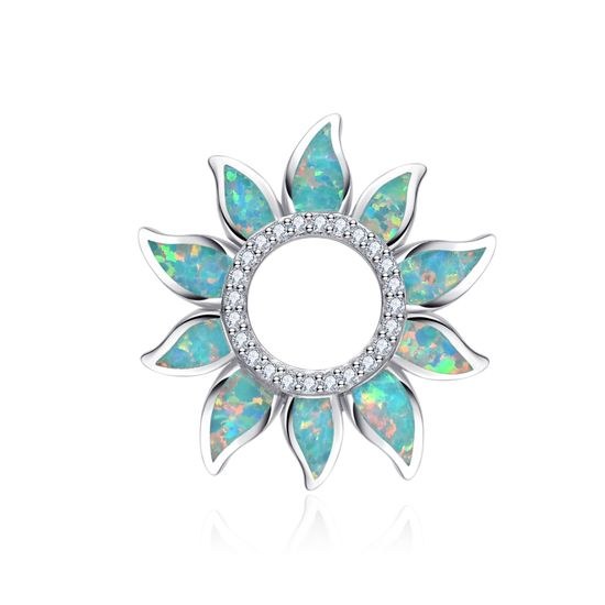 MOISS stříbrný přívěsek OPÁL SLUNCE