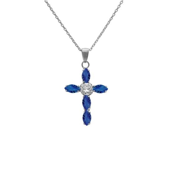 Stříbrný řetízek s přívěskem Victoria Cruz A3726-08HG