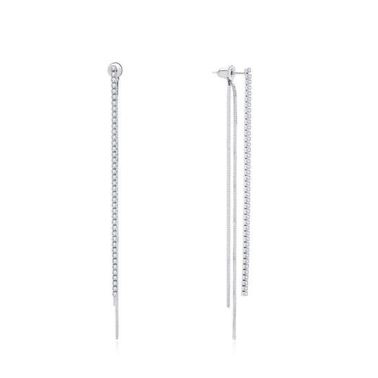 MOISS visací stříbrné náušnice