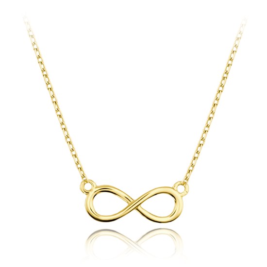 MINET Elegantní zlatý náhrdelník nekonečno Au 585/1000 1,70g