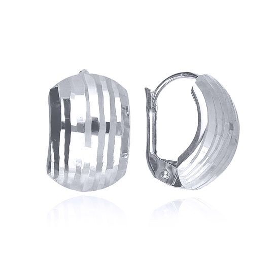 MOISS náušnice z bíleho zlata