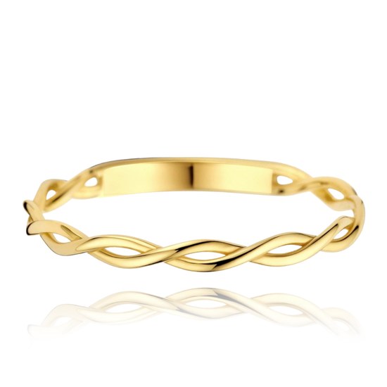 MINET Moderní zlatý propletený prsten Au 585/1000 vel. 56 - 0,90g