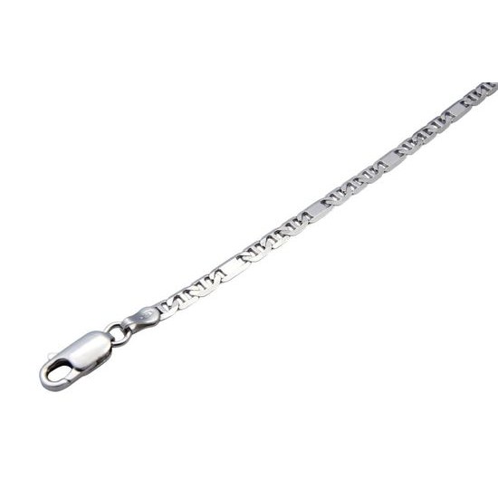 Stříbrný 925/1000 řetízek "H" S1066