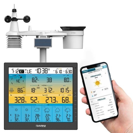 Meteorologická stanice s 6denní předpovědí GARNI 1085 Arcus