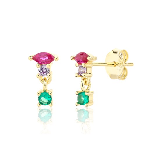 Náušnice JVD SVLE3324XJ6GO00 stříbrné