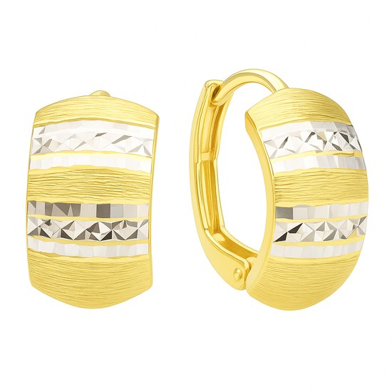 Zlaté 585/1000 náušnice klapkové