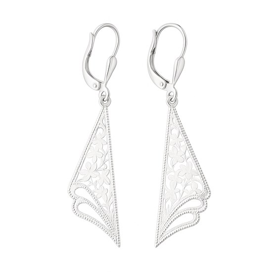 Stříbrné náušnice - visací