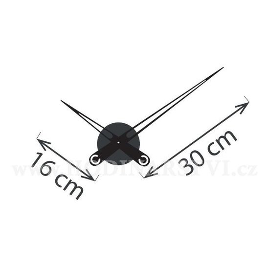 Designové nástěnné hodiny Future Time FT9650TT Hands titanium 60cm