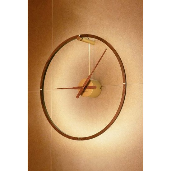 Nomon Ombra mini Premium wall 55 cm - Designové nástěnné hodiny s LED podsvětlením v rámu