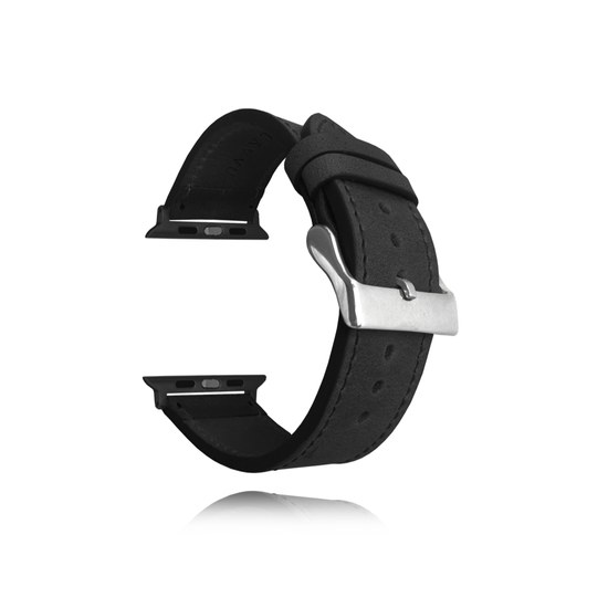 LAVVU LSXABX2 Černý kožený řemínek Top Grain pro APPLE WATCH 42-44 mm